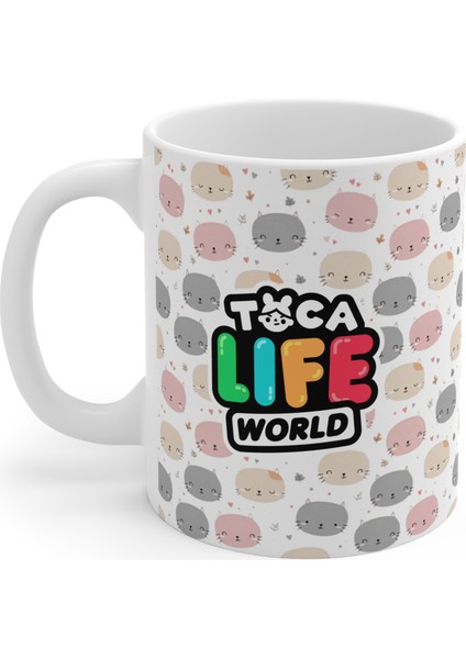Maris Store Toca Life World Özel Tasarım Dijital Baskılı Yıkanabilir Kupa Bardak