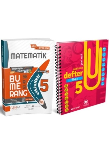 5. Sınıf Bumerang Etkinlikli Matematik + 5. Sınıf – Türkçe Alıştıran Defter