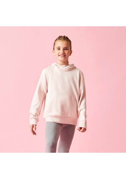 Domyos Çocuk Pembe Kapüşonlu Sweatshirt 500