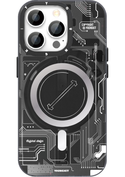 iPhone 14 Pro Max Uyumlu Kılıf Magsafe Şarj Özellikli Youngkit Technology Serisi Kapak