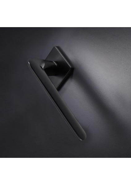 Kante Mat Siyah Rozetli Kapı Kolu Takım-Oda Kol fiyatları