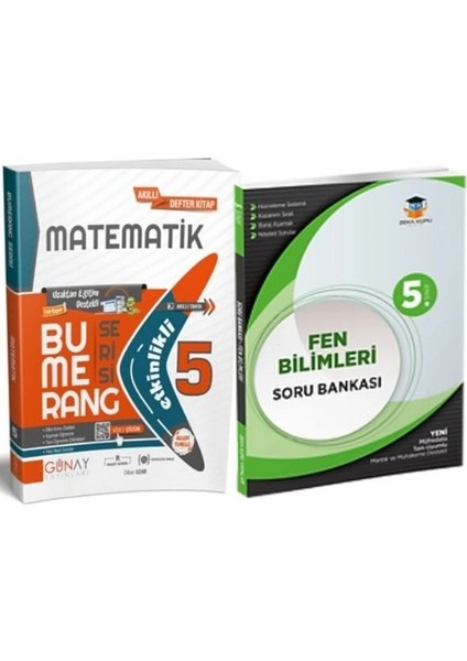 5. Sınıf Bumerang Etkinlikli Matematik + 5. Sınıf Fen Bilimleri Soru Bankası