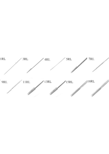 Klasik Dövme Makinası Iğnesi 10 Adet 13RS Iğne ve Ucu Set modelleri