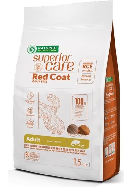 Superior Care Red Coat Küçük Irk Somonlu Kızıl Köpek Köpek Maması 10 kg