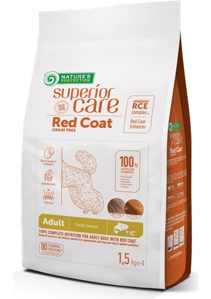 Superior Care Red Coat Küçük Irk Somonlu Kızıl Köpek Köpek Maması 10 kg