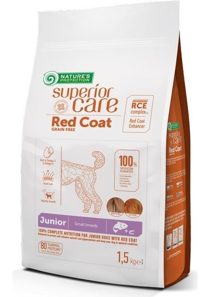 Superior Care Junior Red Coat Küçük Irk Kızıl Yavru Köpek Köpek Maması 10 kg