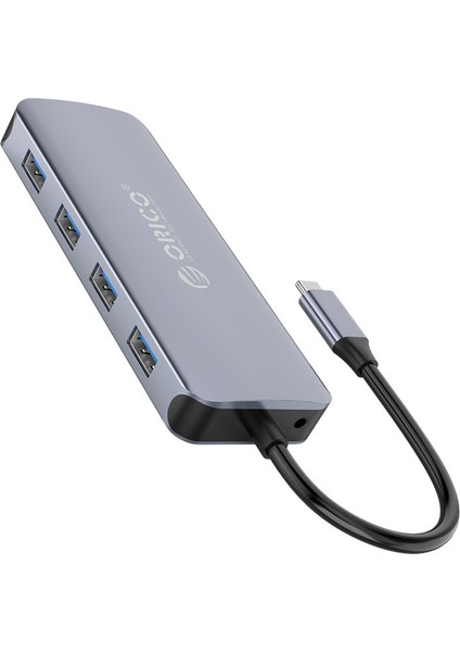 Orıco Type-C To USB 3.0 HDMI 4K@30Hz VGA RJ45 Sd Tf Aux Pd Dönüştürücü Hub