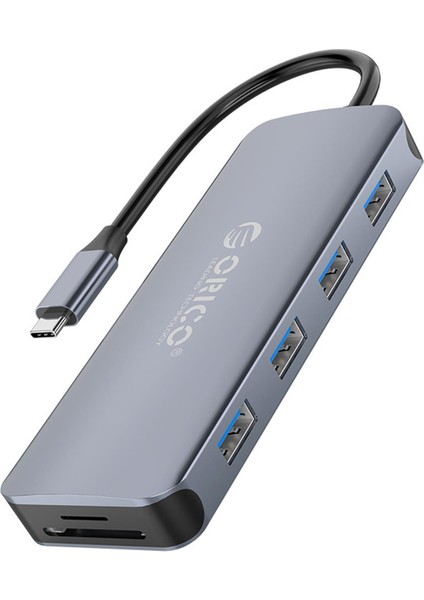 Orıco Type-C To USB 3.0 HDMI 4K@30Hz VGA RJ45 Sd Tf Aux Pd Dönüştürücü Hub