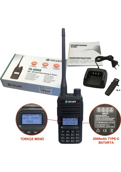 TR-UV88 Dual Band El Telsizi fiyatları