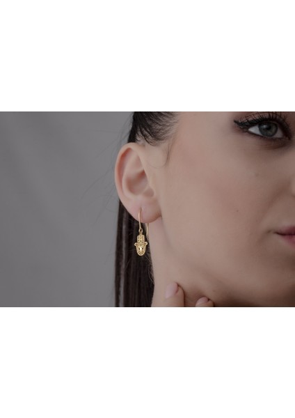 Fatma'nın Eli 925 Ayar Gümüş Küpe modelleri