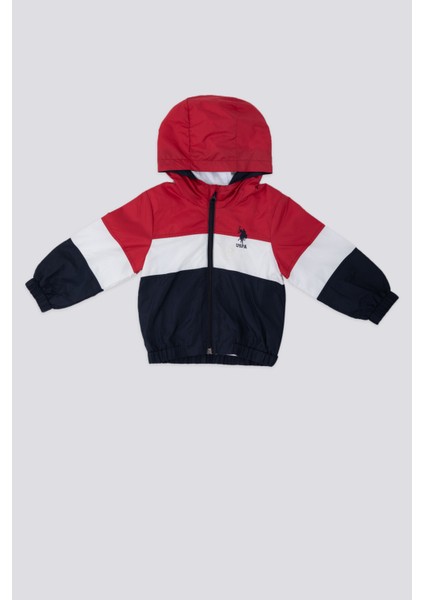 Kırmızı Erkek Bebek Yağmurluk