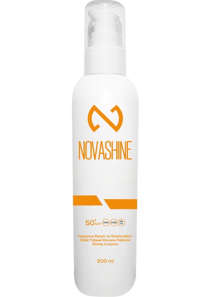 ve Nemlendirici Etkili Yüksek Koruma Faktörlü Güneş Losyonu 200 ml Pa+++ Sun Cream Güneş Kremi