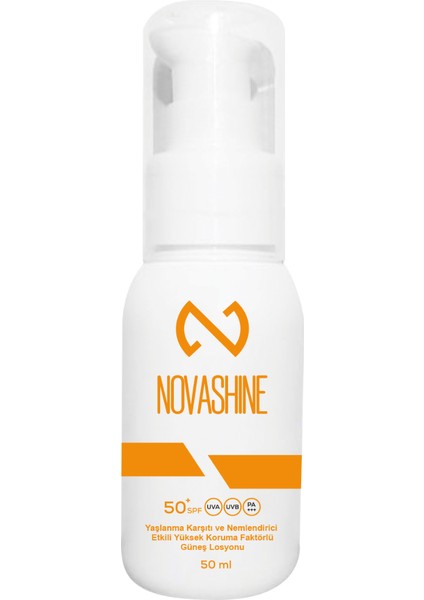 ve Nemlendirici Etkili Yüksek Koruma Faktörlü Güneş Losyonu 50 ml Sun Cream Güneş Kremi