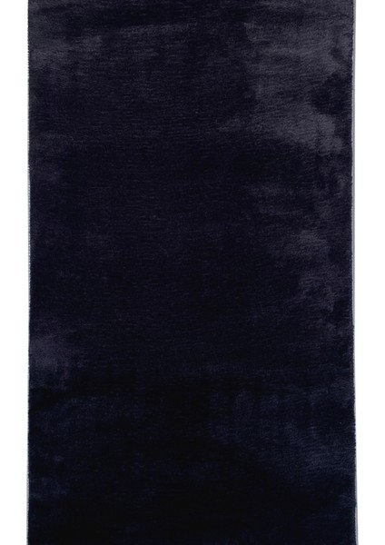 Yıkanabilir Kaymaz Taban Post Peluş 4011 Siyah Kesme Yolluk Halı 80 x 125 cm