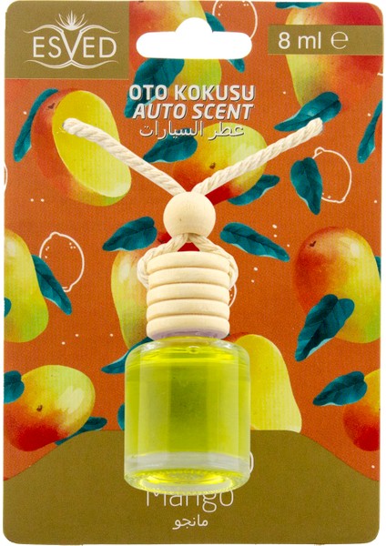 Mango Kokusu 8 ml Araba Kokusu Cam Şişe