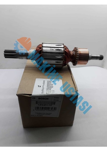 Gsh 16-28 / Gsh 16-30 Endüvi Armatür Rotor 230-240V