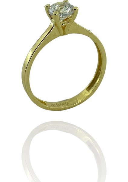 Pırlanta Montür Klasik Tek Taş Altın Yüzük 8 Ayar fiyatları