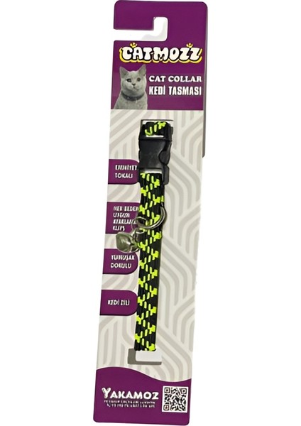 Lüx Elastik Zilli Kedi Boyun Tasması 1 Adet