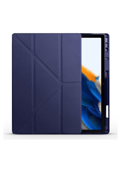Galaxy Tab A8 10.5 SM-X207 Kalem Bölmeli Standlı Anti Şok Özellikli Kılıf