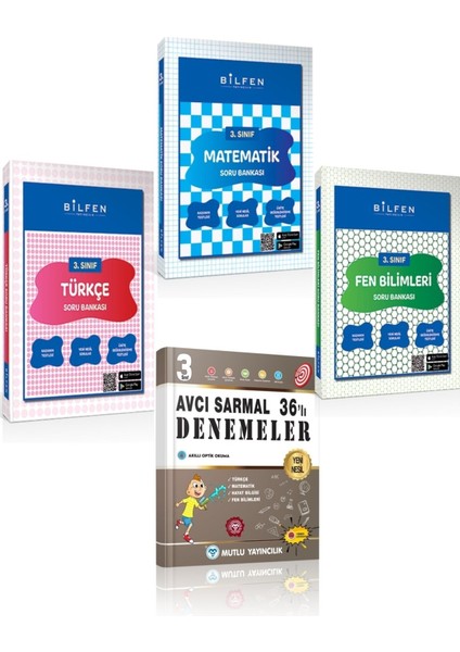 3. Sınıf Matematik Türkçe Fen Bilimleri Mutlu Sarmal Denemeler 2023