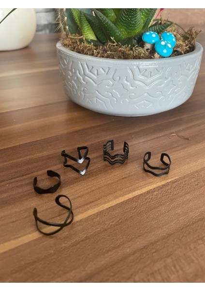 Ayarlanabilir 5'li Eklem Yüzük Set