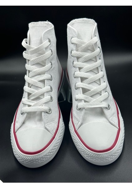 Unisex Beyaz Bilekli Uzun Boğazlı Spor Ayakkabı - Sneaker Convers