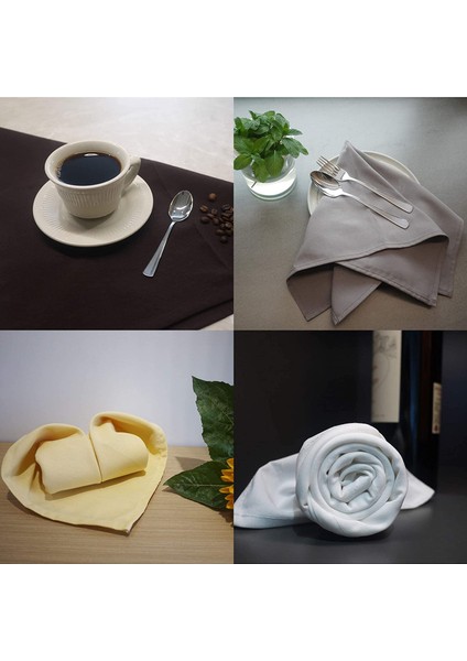 Otel, Restoran, Düğün, Organizasyon Için Yıkanabilir Peçete 40 x 40 cm 6AD modelleri
