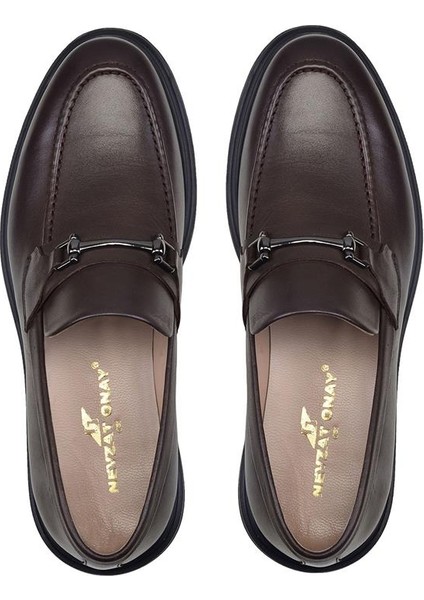 Kahverengi Tokalı Bağcıksız Kışlık Casual Ayakkabı -59182-