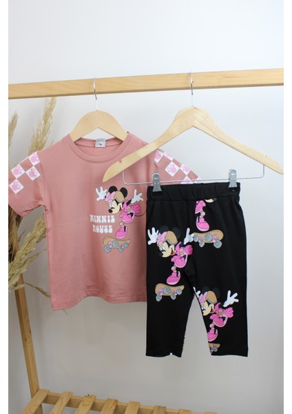 Minnie Mouse Kız Çocuk Kaprili 2li Takım Ahmminniemousetakım