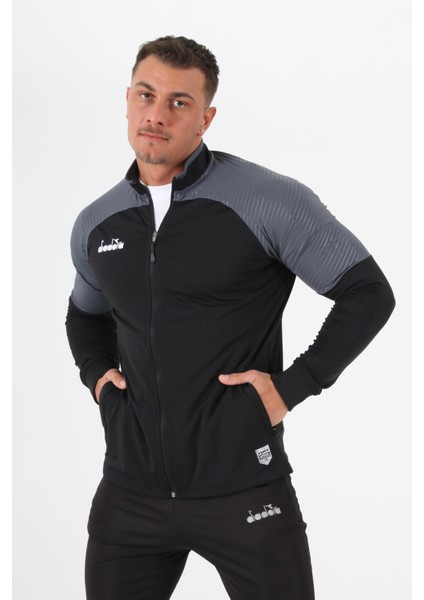 Premium Kamp Eşofmanı Tek Üst Siyah modelleri