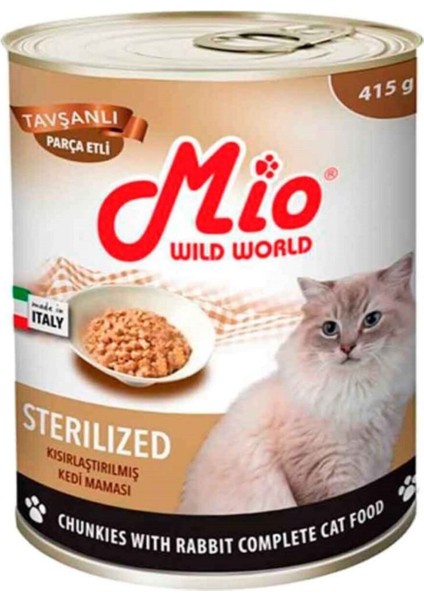 Kedi Konservesi Sterilised Tavşanlı 415 gr