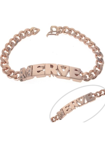 Kişiye Özel Merve Yazılı Isim Künye 925 Ayar Gümüş Beyaz Renk Bileklik Sarı,roze Seçeneği fiyatları