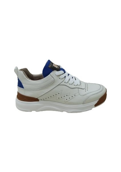 Beyaz Deri Erkek Sneaker Spor Ayakkabı