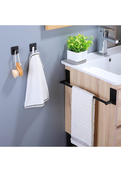 Paslanmaz Çelik Havluluk & 2 Adet Bornoz Askısı - 45CM Havluluk Havlu Askısı Takım Düzenleyici Askı fırsatları