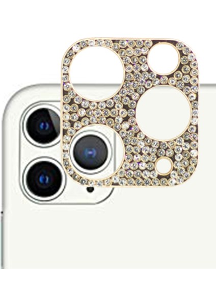 Iphone 11 Pro Kamera Koruyucu Lens Diamond Taş Işlemeli