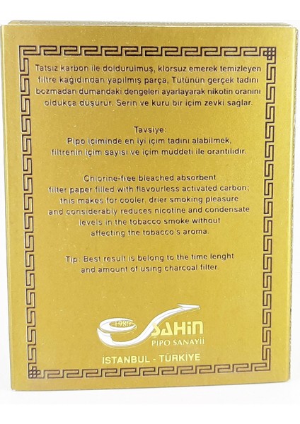 Pipo Aktif Karbon Filtresi 40LI