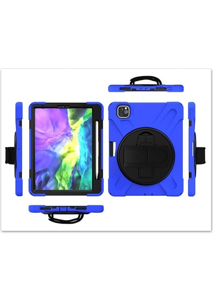 iPad Air 4. Nesil 10.9 Kılıf Shockproof 3 Katmanlı Standlı Zırh Kılıf Kalem Yerli fiyatları