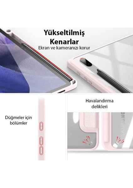 Dux Ducis Sm Galaxy Tab S8 PLUS(X800-X806) S7 Fe (T730-T736B) S7 PLUS(T970-T976B) Kılıf Toby Series