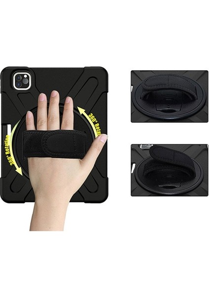 iPad Air 4. Nesil 10.9 Kılıf Shockproof 3 Katmanlı Standlı Zırh Kılıf Kalem Yerli indirimleri