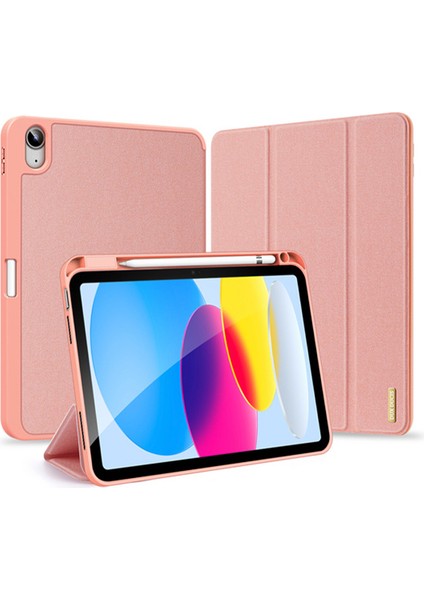 Dux Ducis iPad 10.2 2022 Kılıf Domo Series Kalem Bölmeli Mıknatıslı Standlı Kapaklı Kılıf