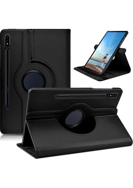 Sm Galaxytab S7 2020 12.4 (T970-T975-T976) 360 Derece Döner Standlı Kılıf