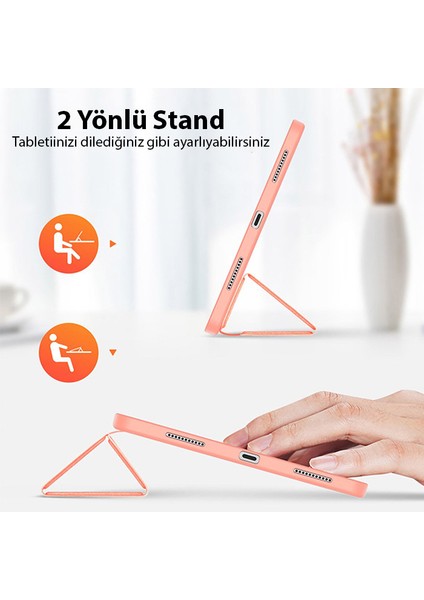 Dux Ducis iPad 10.2 2022 Kılıf Domo Series Kalem Bölmeli Mıknatıslı Standlı Kapaklı Kılıf modelleri
