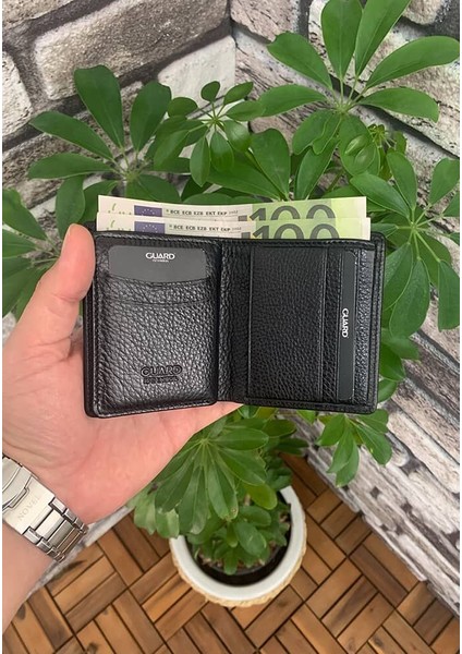 Dustin Siyah Deri Erkek Cüzdanı