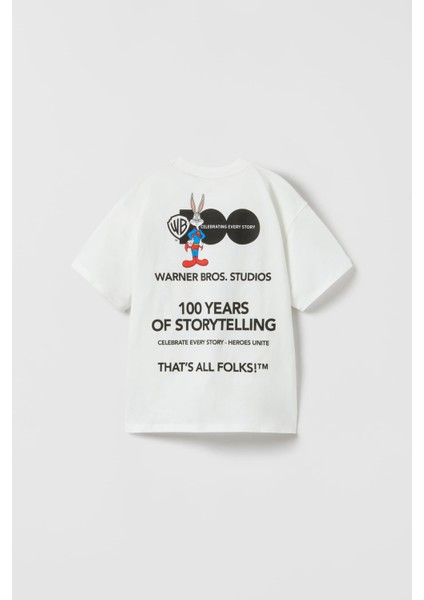 Unisex Süper Tazmanya Canavarı 100. Yıl Özel Baskılı T-Shirt modelleri