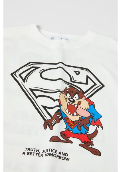 Unisex Süper Tazmanya Canavarı 100. Yıl Özel Baskılı T-Shirt fırsatları