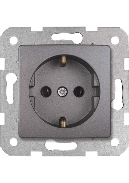 Linnera Life Granit Grisi Topraklı Priz Çerçevesiz - 90442008