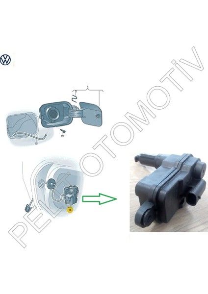 Tiguan Depo Kapak Kilit Motoru 510810773 510810773A