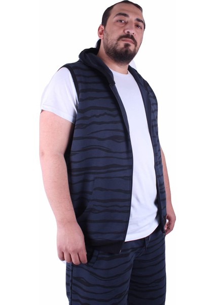 Mocgrande Büyük Beden Unisex Yelek 23600 Indıgo fiyatları