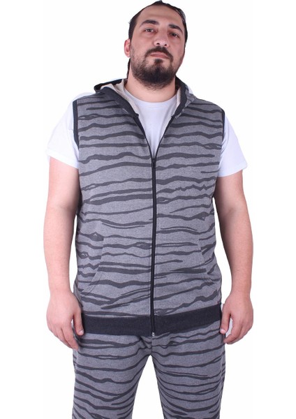 Mocgrande Büyük Beden Unisex Yelek 23600 Gri indirimleri