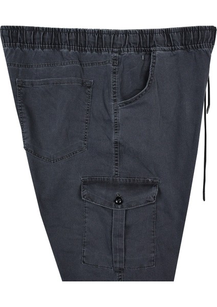 Kargo Cepli Büyük Beden Kot Jogger Pantolon Antrasit fırsatları